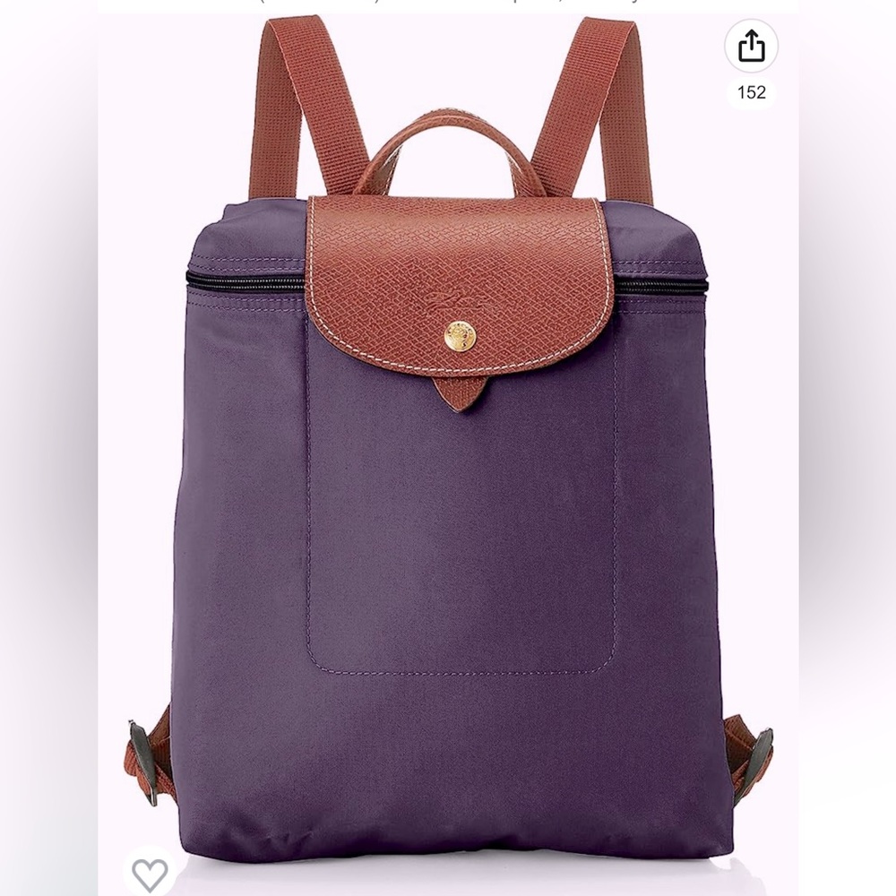 Longchamp foldable bookbag so cute trendy !! EUC